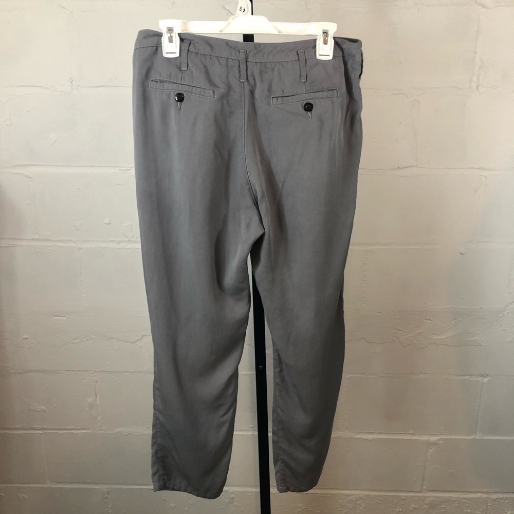 Sundance 100% Tencel Trousers Size 8P Ankle Gray - Picture 5 of 6
